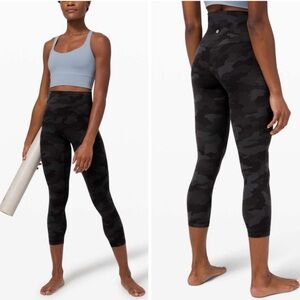 Lululemon Align High-Rise Crop 23” size 6 CAMO NWT